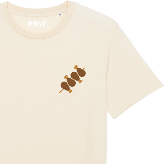 T-shirt | Kippenboutjes | Crème